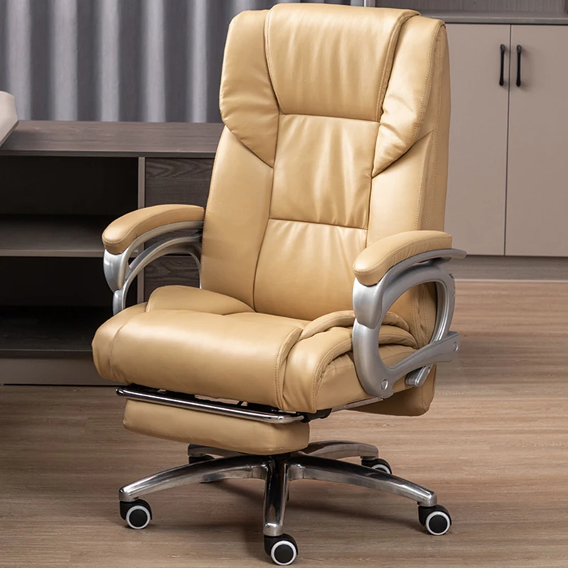 cheap modern office chairs elastic leather pillow design handle work chair free shipping professional silla plegable furniture Leather Comfortable Office Chairs Executive Modern Yellow Wheels Pillow Work Chair Elastic Makeup Cadeira Gamer Office Furniture