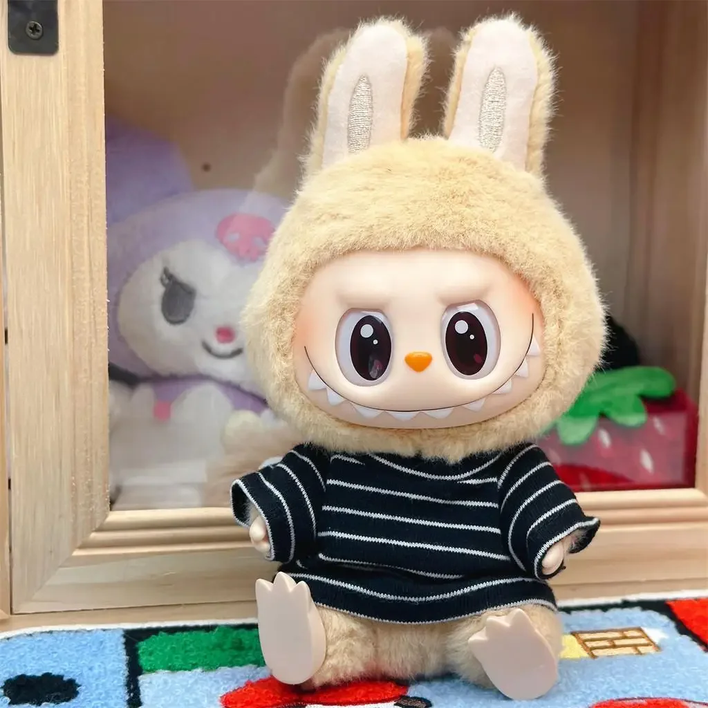 Labubu Baby Clothes Plush Figure with Versatile T-Shirt Top