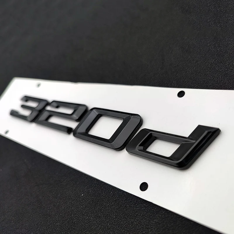 3D ABS 로고 엠블럼 문자 자동차 트렁크 스티커, BMW E46 E36 E90 F31 액세서리, 316i 318i 318d 320i 320d 325i 325d 330i 330d