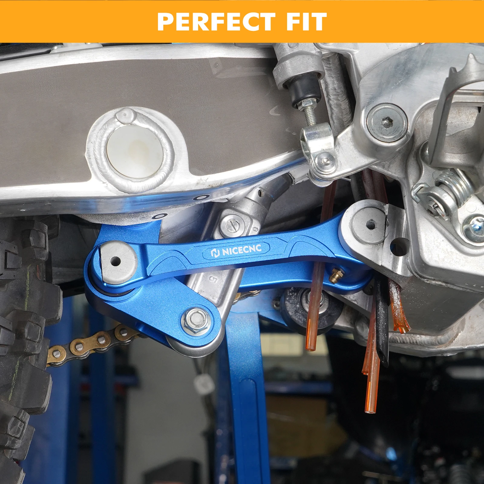 Für Yamaha YZ125 YZ250 2006-2024 YZ125X YZ250X 2020-2023 WR250F WR450F 2006 Motorrad 1,5'' Tieferlegungskit YZ 125 YZ 250 – Detail 3