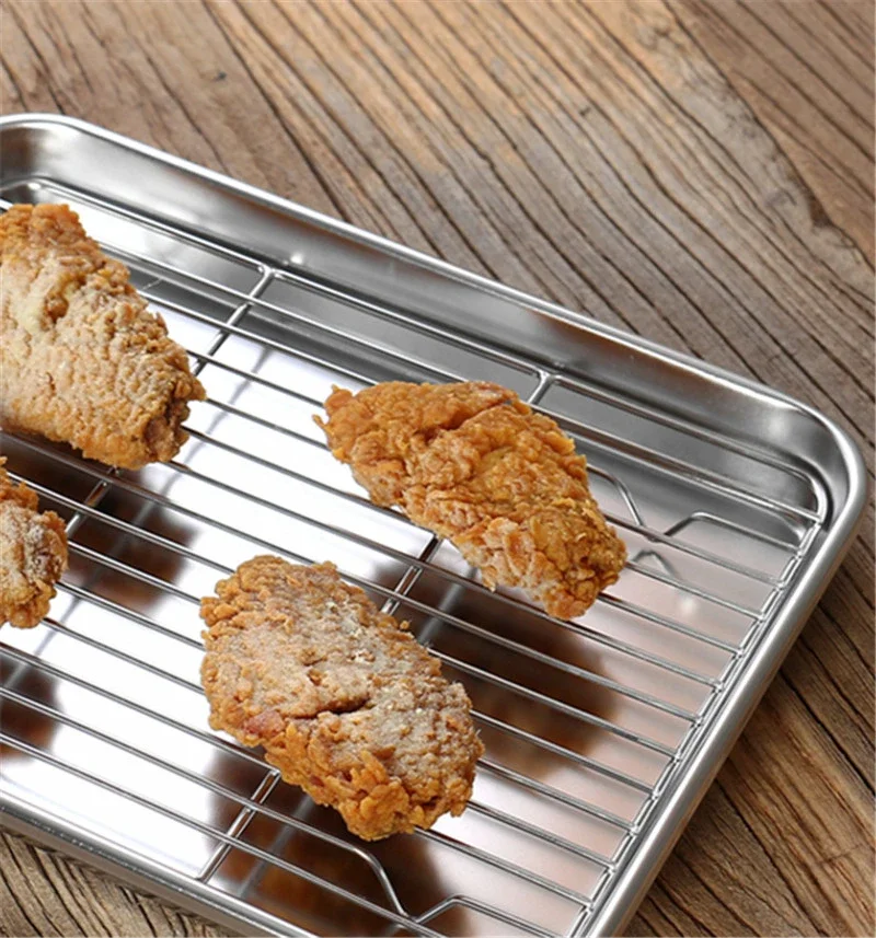 Baking Pan Cookie Baking Tray-Gold