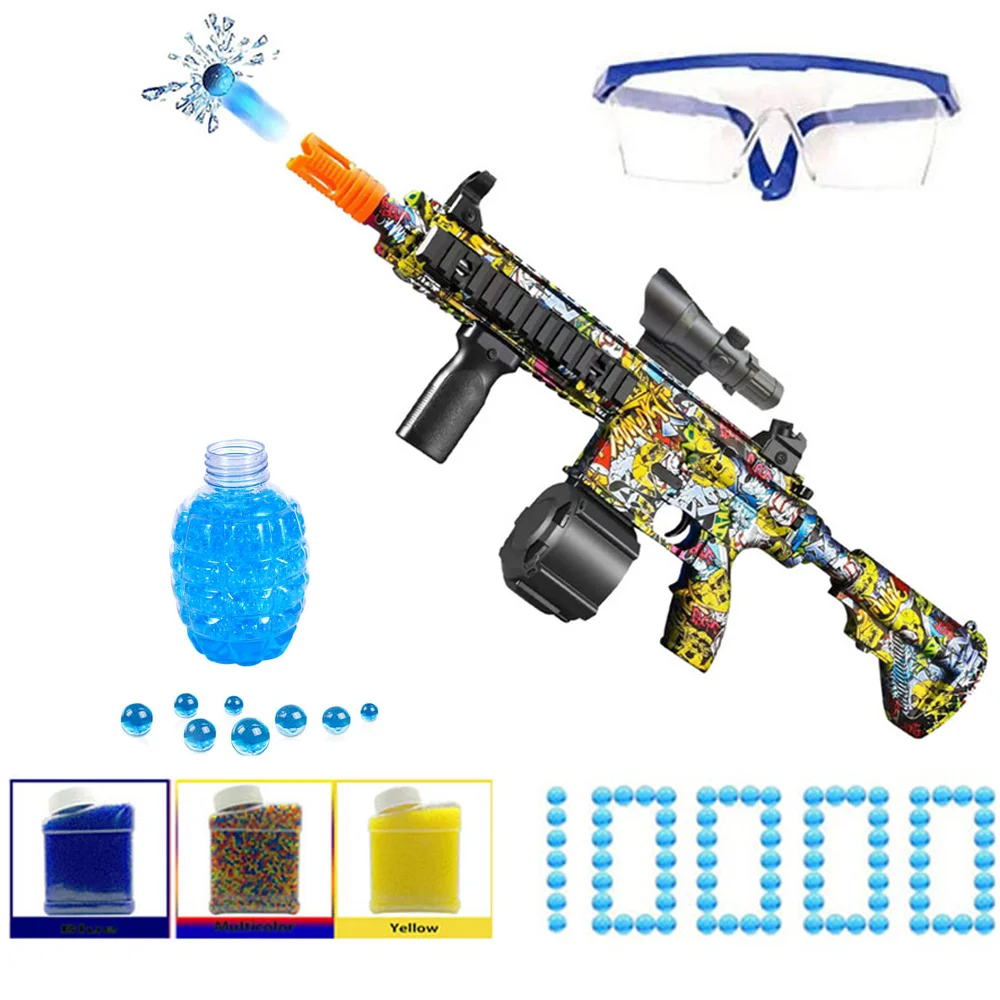 M416 Electric Water Ball Gel Toys Gun With 30000 Eco Friendly Water