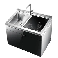 Factory Direct Single Bowl Stainless Steel Multifunctional Kitchen Sink Household Independent Dishwasher 1