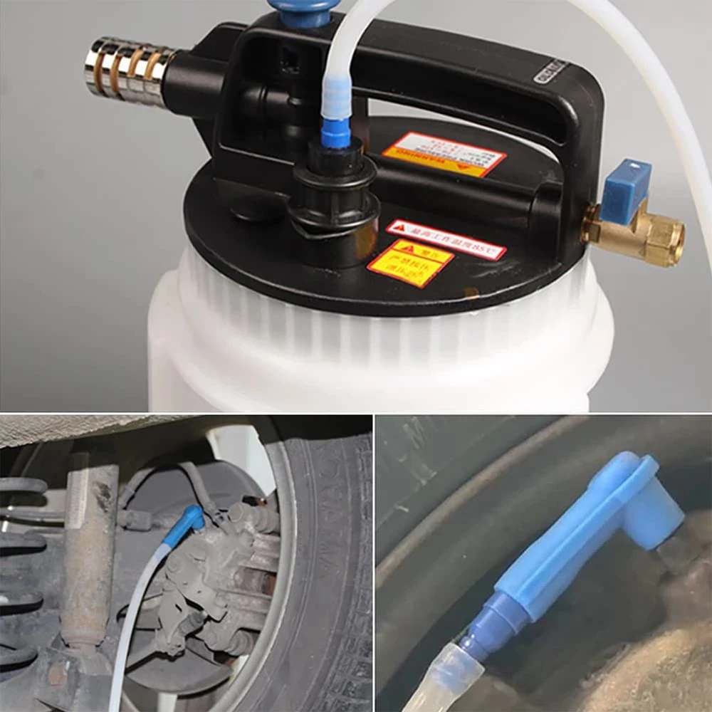 Car Oil Suction Nozzle Oil Pot Joint Brake System Fluid Connector Kit Pump Tube Car Brake Filling Tool