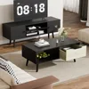 Modern Coffee Table, Wooden Cocktail Tables with Storage, Minimalist Hallway Table, Mid Century Modern Coffee Tables 5