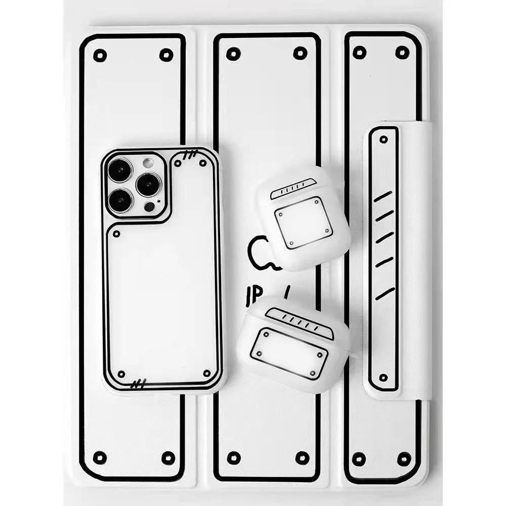 Funda de tel fono de c mic de l nea bidimensional para iPhone 13 Pro funda-de-tel-fono-de-c-mic-de-l-nea-bidimensional-para-iphone-13-pro