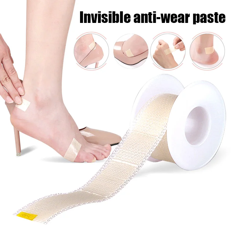 100cm invisible Silicone Gel Heel Cushion Protector Foot Feet Care Shoe Insert Pad Anti-wear Insole Heel Protector Cushion Tapes