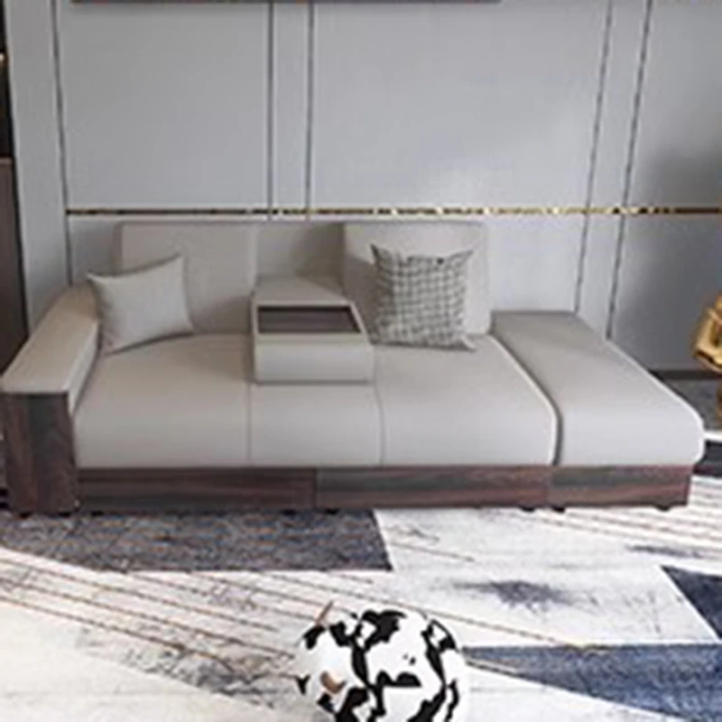 

Combination Designer Sofa Luxury Stretch Natural Wood Puffs Sofa Lazzy Reading Loveseat Muebles Para Dormitorio Home Furniture