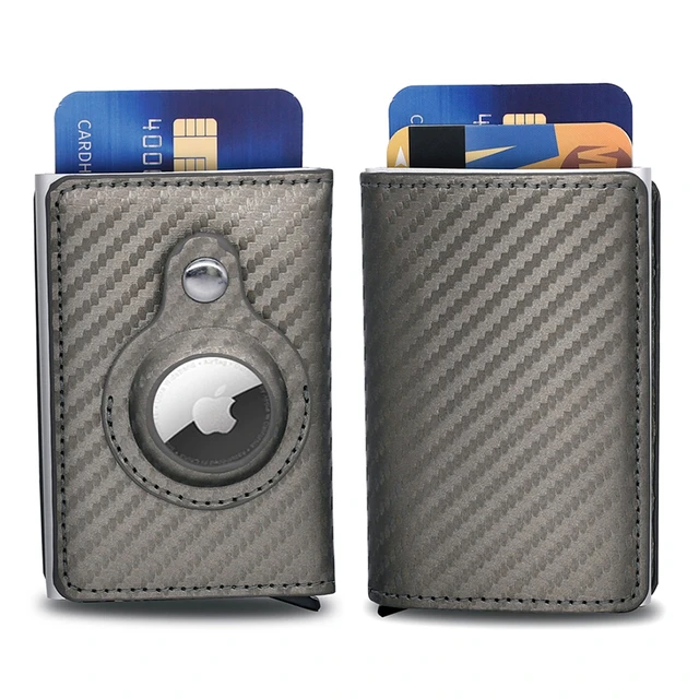 Carbon Fiber Leather 2023 New Airtag Wallet Multifunctional