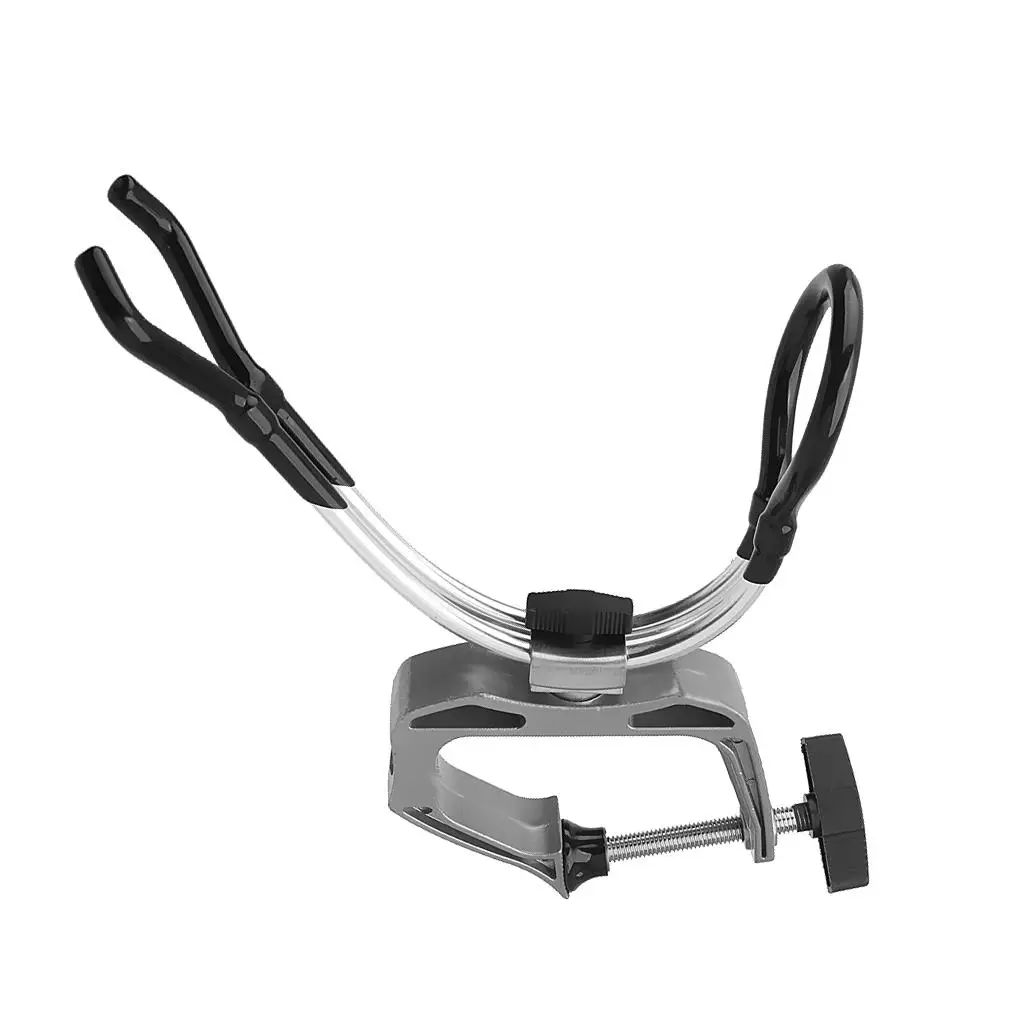 Clamp-On Stainless Steel Boat Kayak Yacht Fishing Rod Holder Racks -- Clam Max 5cm