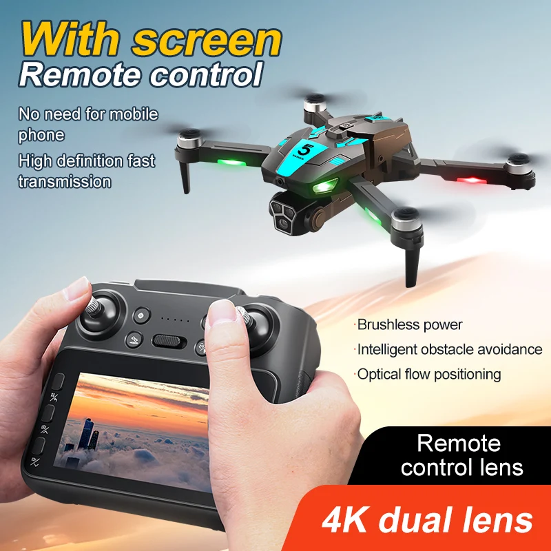 Nuovi droni M5s RC con doppia fotocamera HD professionale 4K 8K GPS Dron 5G WIFI FPV pieghevole Quadcopter motore brushless RC elicottero - immagine 6