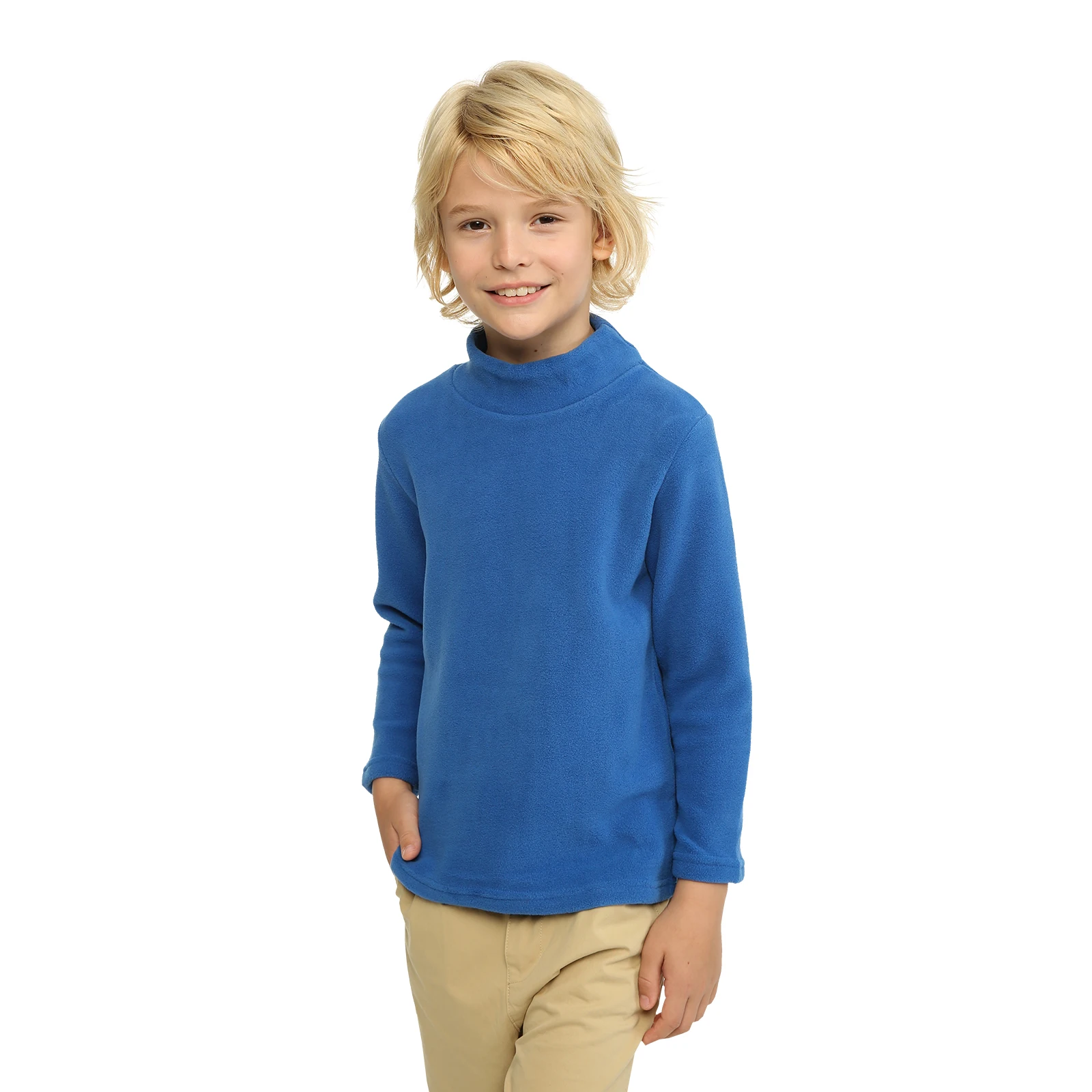 Mudkingdom Kids Fleece Shirts Warm Boys Girls Turtleneck T-Shirts