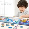 Baby Progressive Magnetic Puzzle Animal Traffic Ocean Theme 9 To 25 Pieces Early Learning Toys for Kids Aged 1 To 6 Years Old 1