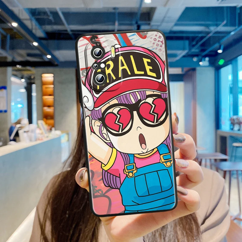 thumbnail image 1 of Arale Anime para Xiaomi Redmi Note 13, 12, 11E, 11S, 11, 11T, 10, 10S, 9, 9S Pro Plus, 4G, 5G, funda negra para teléfono, 1 of 5