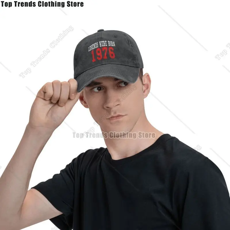 Classic Cotton Legends Were Born in 1976 The Perfect Gift Idea Baseball Cap Women Men Adjustable Adult Dad Hat Spring