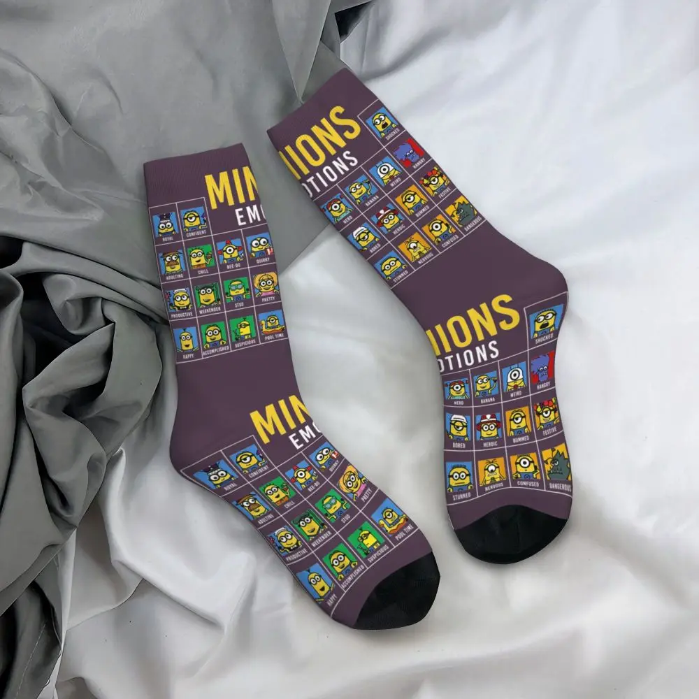 Custom Cool Print M- Minions Cartoon Socks for Women Men Stretchy Summer Autumn Winter M- Minions Bananas Crew Socks 98 Sa5907384c61842b194f2eafa7d594983c