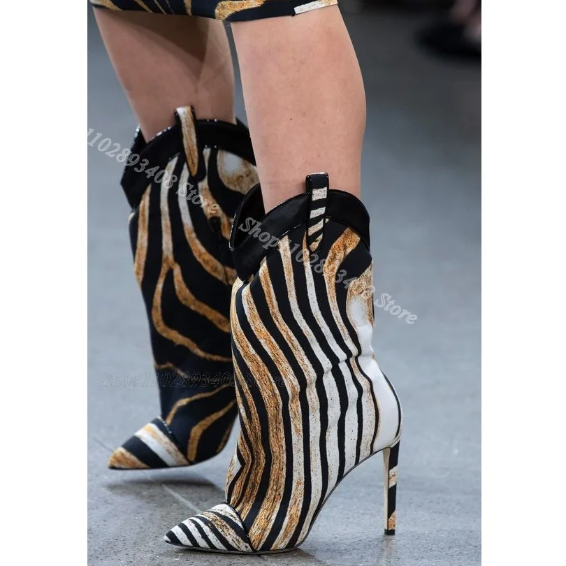 

Женские ботинки на шпильке, с острым носком, на высоком каблуке