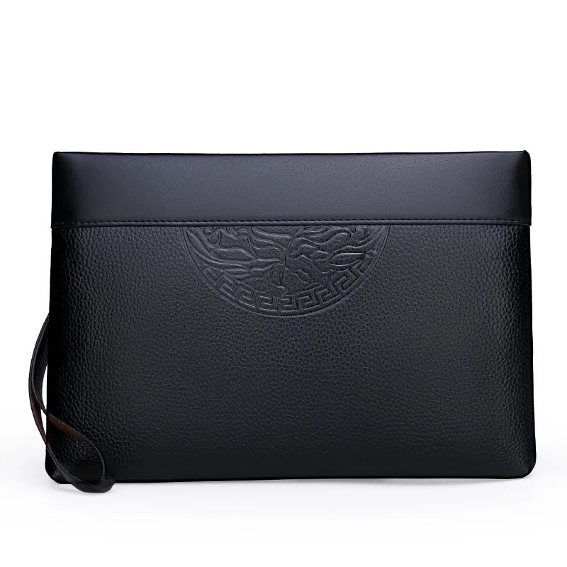 Men's New Luxury Handbag Casual Envelope Large Capacity Clutch BusinessUnderarm Bag for Men