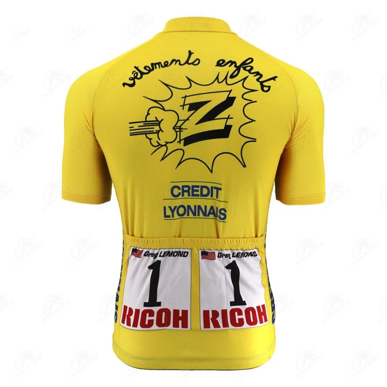 Greg Lemond Retro Z Vetements Cycling Jersey Retro Men's Summer