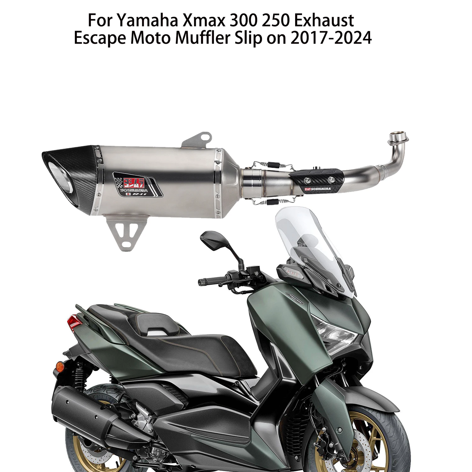 2サイクル　モトクロス バイクサイレンサー オートバイステンレス鋼排気エスケープマフラー