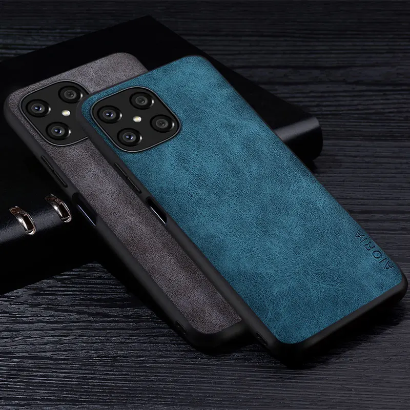 

Premium PU Leather Phone Case for Honor X8 5G Scratch-Resistant Solid Color Cover for Honor x8 Case