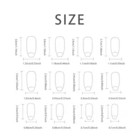 24 PCs Fake Nails with 1 Nail Glue and 1 Nail File 4