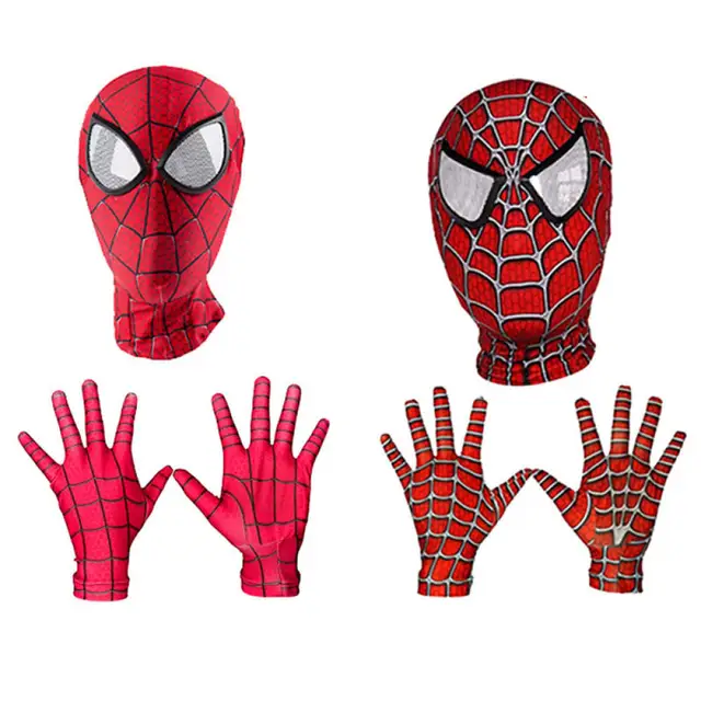 キッズスパイダーマンマスク手袋セット映画キャラクターコスプレ