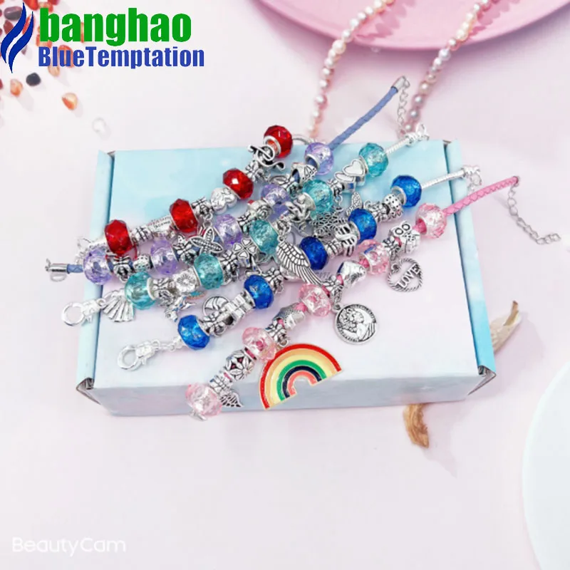 wholesale Fashion handmade diy Charms gift making accessories for jewelry pendants alloy beads bracelets HDT018