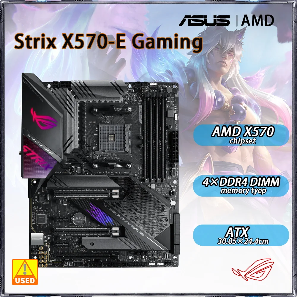 Asus Rog Strix X570-E Gaming La Scheda Madre Adotta La Presa Chipset Amd X570 Am4 Ddr4 128Gb Pci-E 4.0 2 X Rj45 Per Cpu Ryzen 5 5600