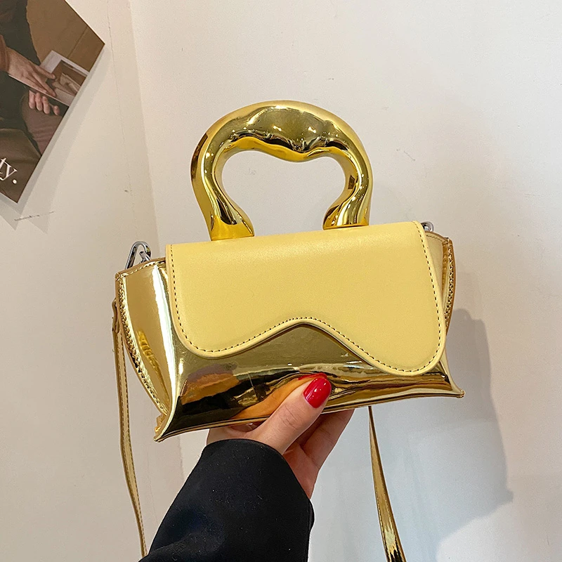 Borsa Sera Trasparente Donna - Pochette Acrilica Con Catena, Design A Rombo, Tracolla Elegante - Foto 2