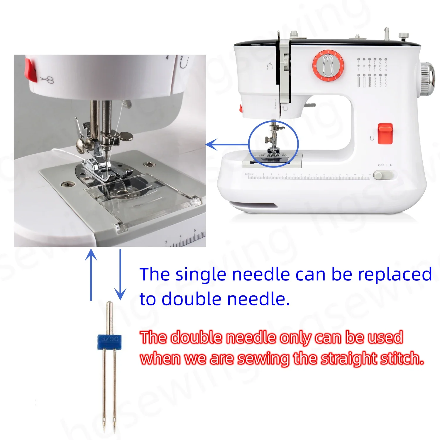MOQ=1 VOF 519 12 stitches mini household domestic overlock zigzag clothes jeans sewing machine