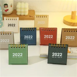Mini calendrier de bureau en papier, Table mignonne, planificateur quotidien, organisateur annuel, papeterie fournitures scolaires et de bureau, 2022 