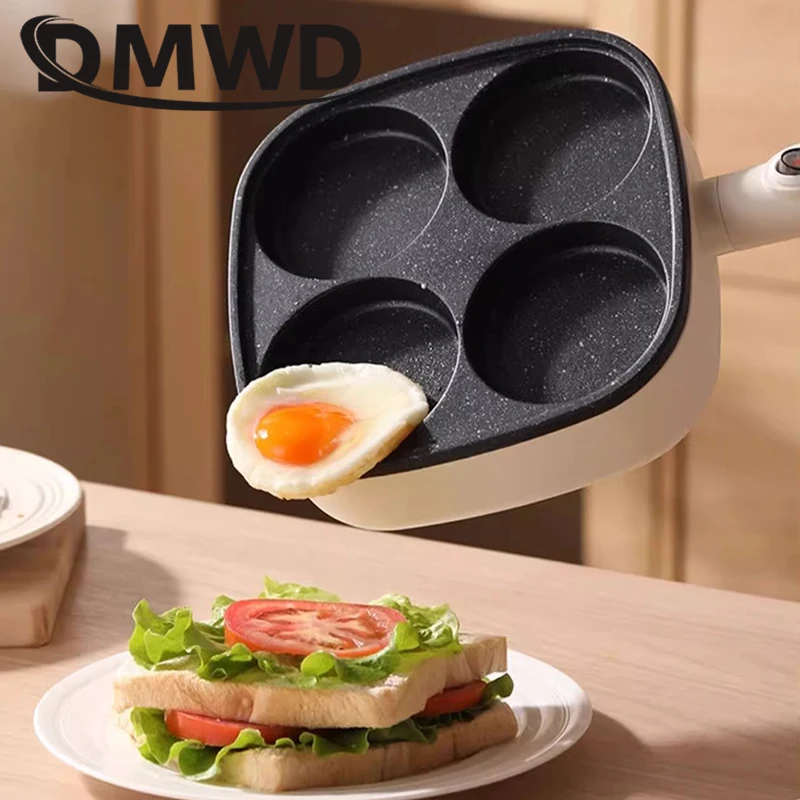 Multifunctional Electric Crepe Maker Egg Hamburger Baking Pot Breakfast Cooking Machine Omelette Grill Pancake Frying Pan Oven 4