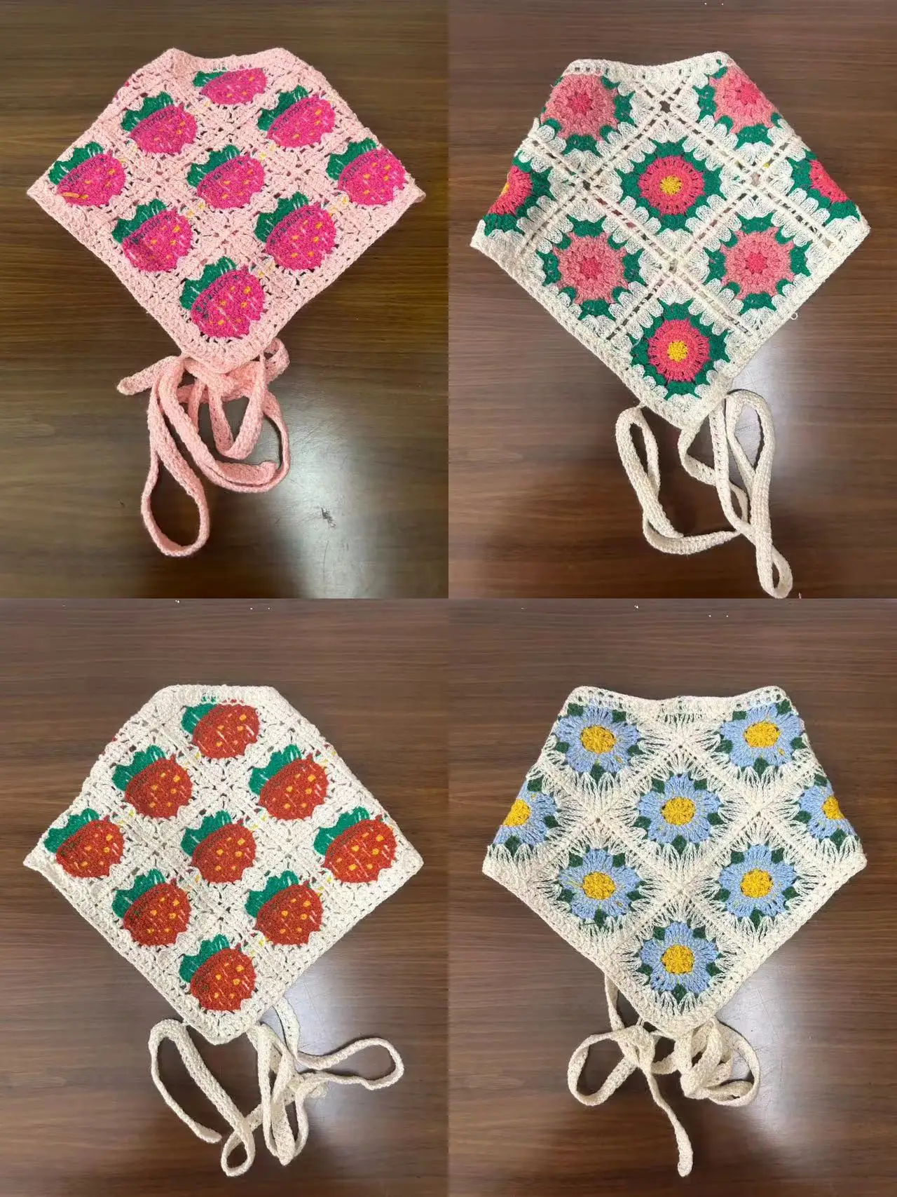 Triangle scarf combination (4 pieces) high quality