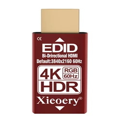 4K HDR HDMI EDID Emulator with Full RGB Color Support (4K 60Hz HDR)