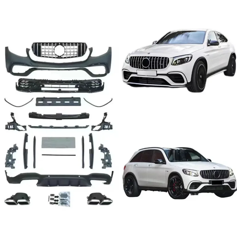 Kit Carrozzeria Di Buona Qualità Per Mercedes Benz Glc X253 Modificato A Glc 63 Amg 2015-2018