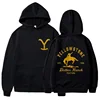 Classic Fashion Yellowstone Dutton Ranch Printed Hoodies for Men and Women Buttoned Hoodied Jersey Sweatshirt Tops 1