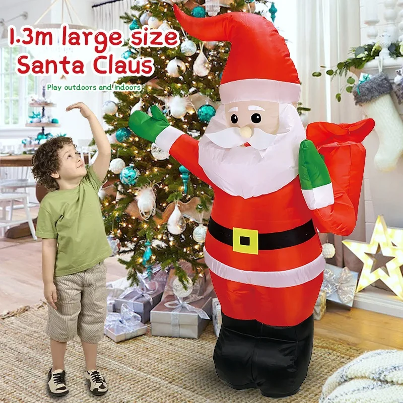 Christmas Gift RC Inflatable Santa Claus Toys Electric Rechargeable Children's Remote Control Toys Holiday Interactive Boys Gift 2