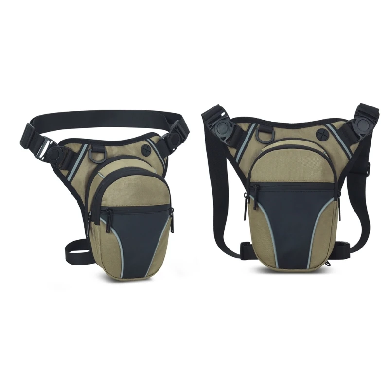Leg Bag for Man Women Thigh Bag with Leg Belt Waterproof Fanny Outdoor Motorcycle Waist Bag for Hiking Cycling