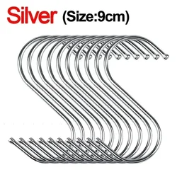 Stainless Steel Sharp-Tip Hanging S Hooks for Kitchen and Butcher Shop (Large)