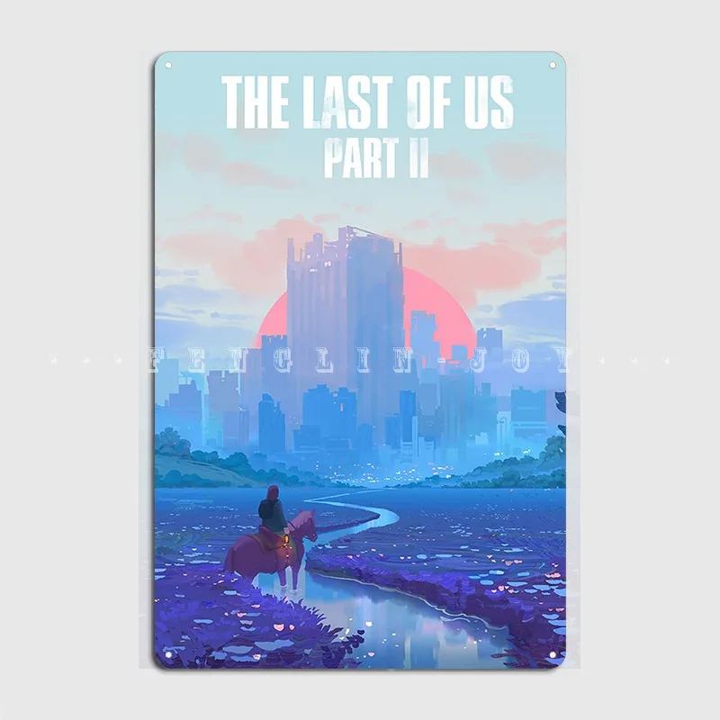 The Last Of Us Part Ii Targa In Metallo Poster Cinema Soggiorno Garage Club Design Poster Targa In Metallo Poster