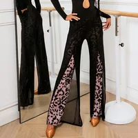 Modern dance practice Yoga pants Women's loose straight pants Classical streamers dance jazz dance street wear pants 1