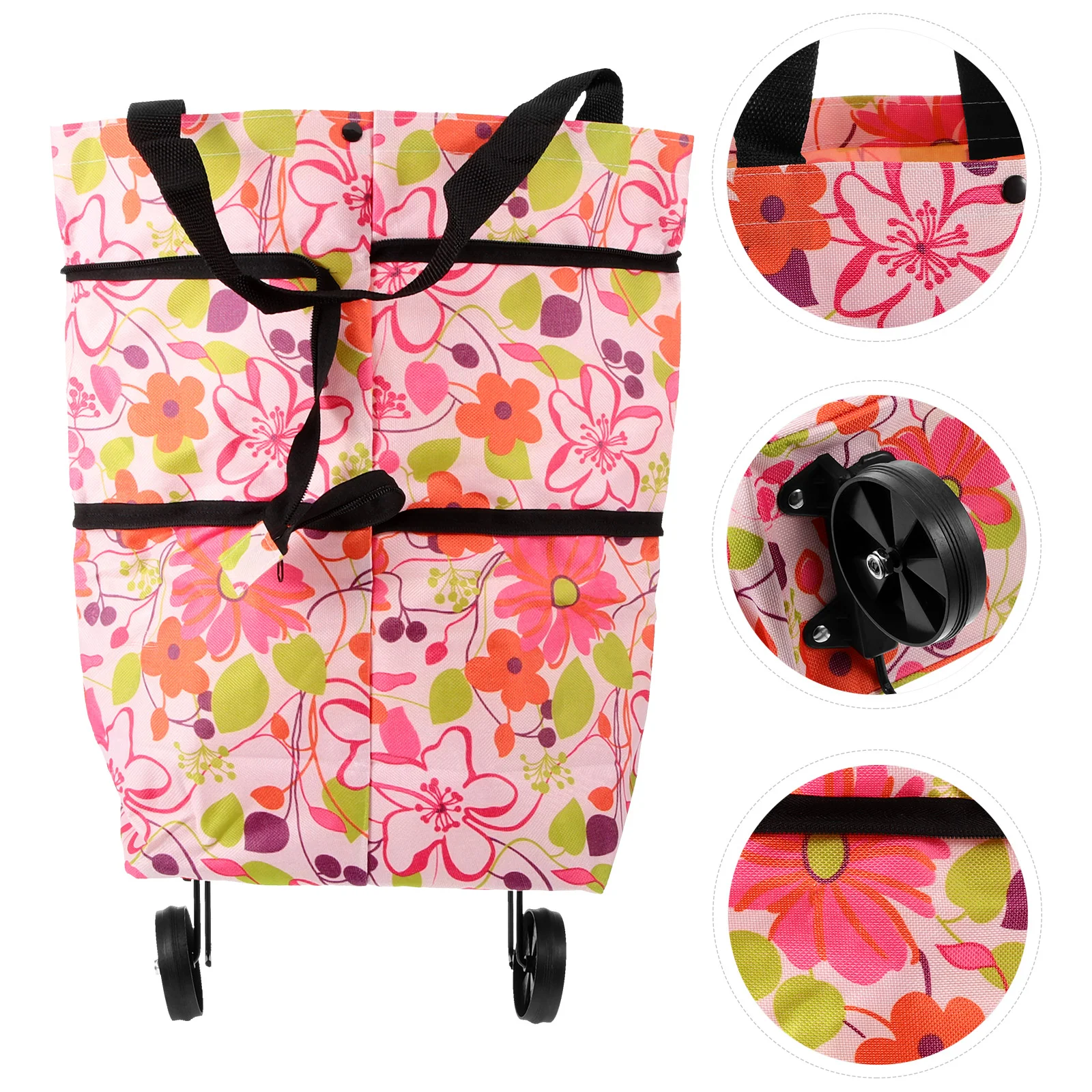 

Bag With Wheel Rolling Grocery Cart Shopping Trolley Folding Shopping Cart With Wheel