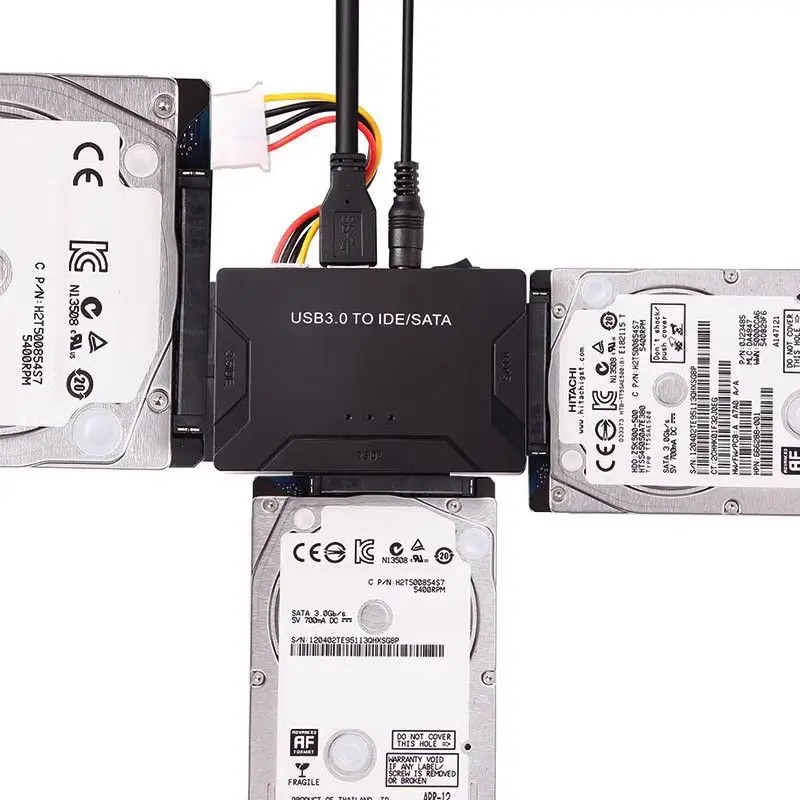 Adaptateur SATA/IDE vers USB 3.0, convertisseur de câble pour disque dur SATA 2.5/3.5 pouces et disque dur IDE, prise en charge de 6 to pour PC Macbook
