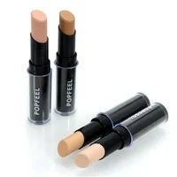Maquillage quotidien pour le visage pour femmes, cercle des yeux foncés, cache les imperfections, soins du visage, correcteur crémeux, bâton 4 couleurs, primaire de maquillage 3