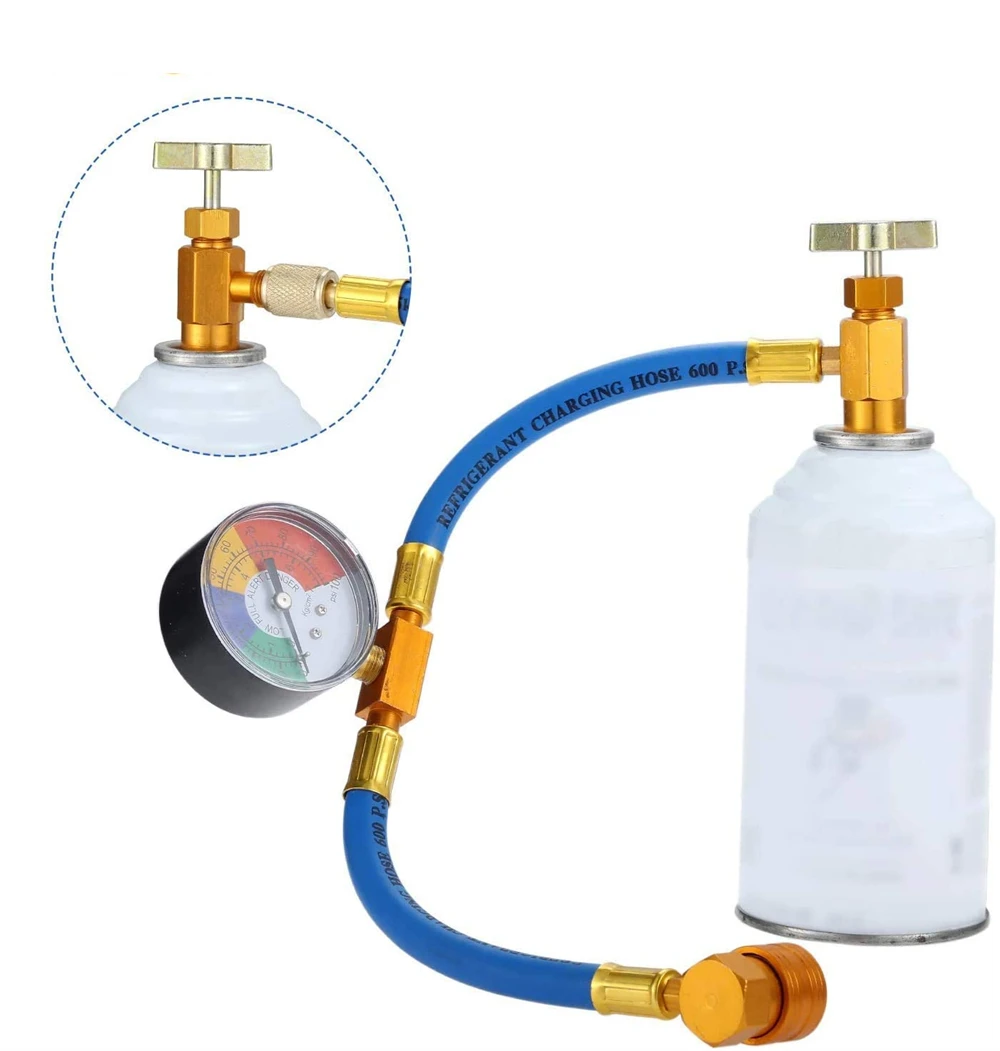 Kit Tubi Ricarica Refrigerante Condizionatori - 2 Pezzi Con Valvola A Sfera Per R22 E Altri Gas - Foto 9