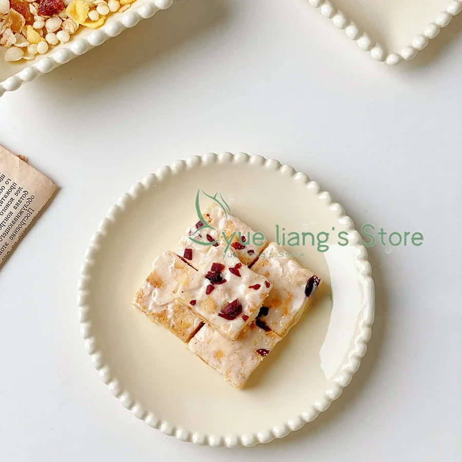 Porcelain Pearl Shaped Kitchen Tableware,Serving Plate,Rice Bowl,Dessert,Yogurt Bowls,Microwave,Oven,Dishwasher Safe