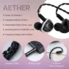 Kiwi Ears Aether 15.3mm Large Planar Driver IEM Hifi Earphones with Detachable Cable System for Gaming and Music Enthusiasts 3
