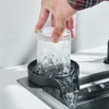 Waterfall Kitchen Sink 201 Stainless Steel Sink Large Single basin With Large Single Slot Sink Above Counter With Cup Disher 6