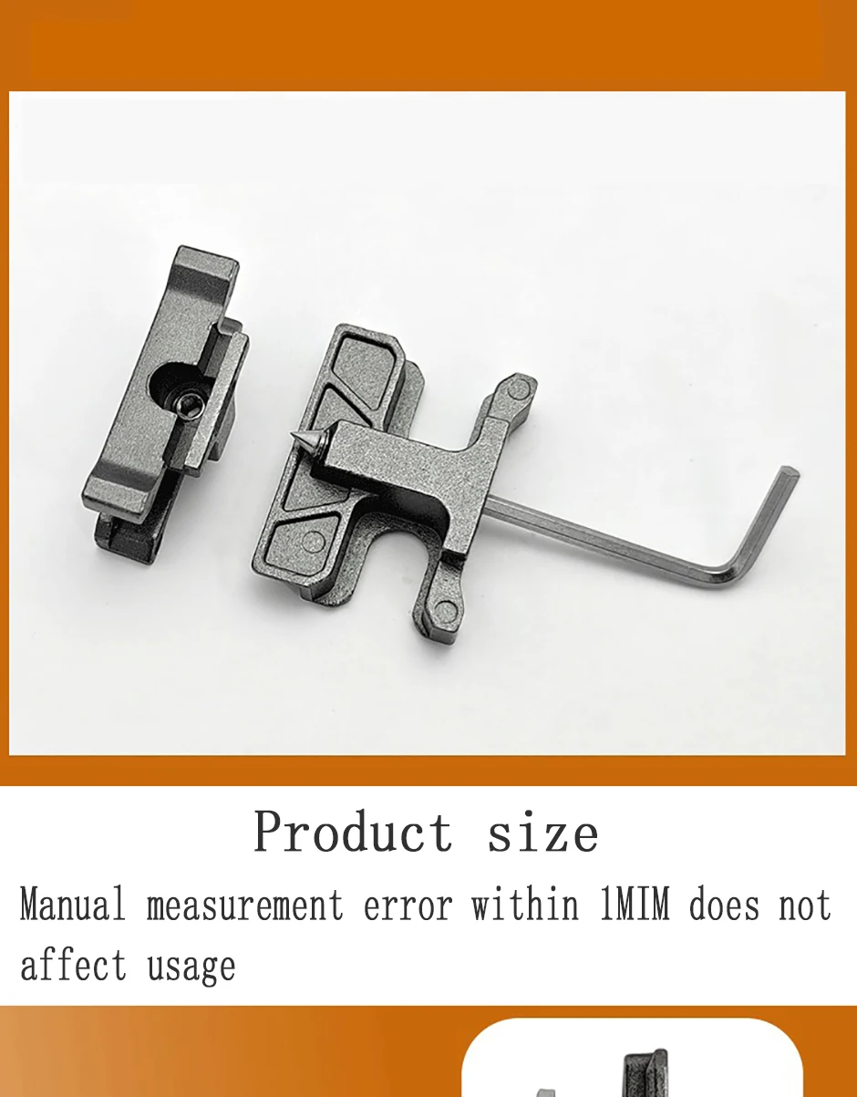Description Picture 4 of item2PCS Aluminum Alloy Door And Window Lock Point Set Anti Prying Silent Window Lock Buckle Flat Window Lock Block Transmission Rod